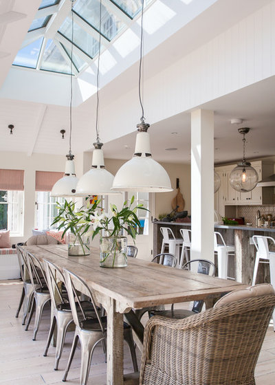 Coastal Dining Room by Randell Design Group