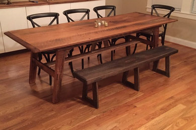 Inspiration for a rustic dining room remodel in Charleston