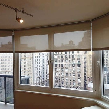 New York City Solar Shades ,Roller Shades Manhattan ,Bay Window Shades