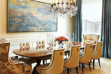 Inspiration for a classic dining room in New York.