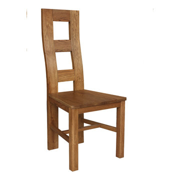 Newman Wood Seat Solid Oak Chair