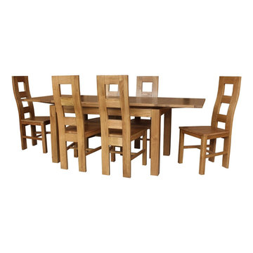 Newman Wood Seat Solid Oak Chair