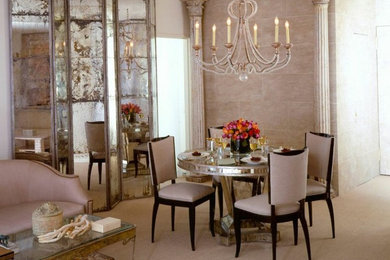 Inspiration for a timeless dining room remodel in San Diego