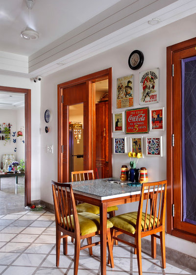 Eclectic Dining Room by Mrigank Sharma Photography