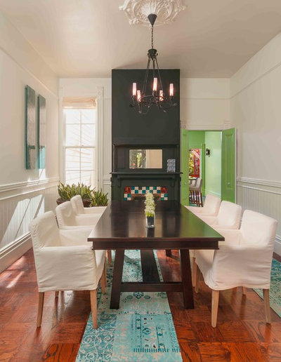 Transitional Dining Room by Susan Diana Harris Interior Design