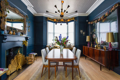 Design ideas for a retro dining room in London.
