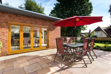 This is an example of a classic patio in Cambridgeshire.
