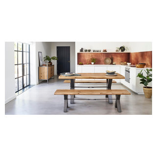 Oak Furniture Land Brooklyn Range Industrial Dining Room