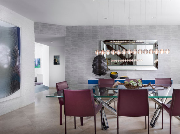 Contemporary Dining Room by Agsia Design Group