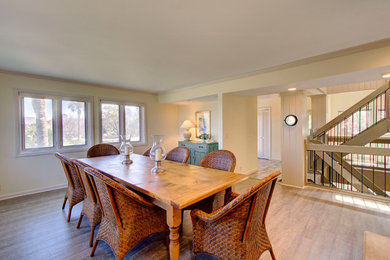 Example of a large beach style kitchen/dining room combo design in Jacksonville