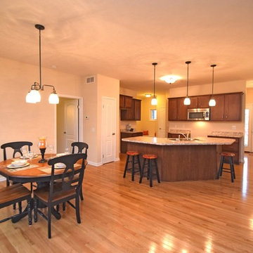 Old Brookside Model Home in Canandaigua Kitchen and Dining