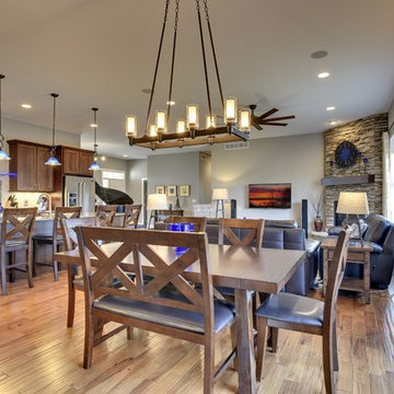Open Concept Contemporary Craftsman Custom Home by Thorson Homes