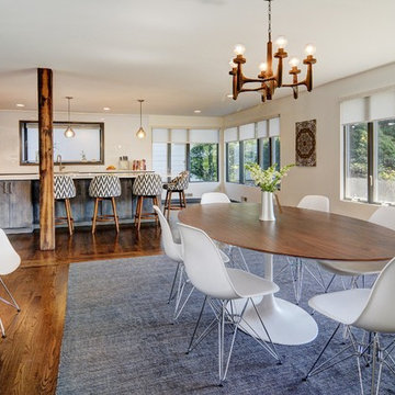 Open concept dining room & kitchen