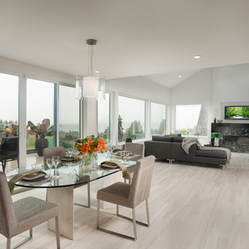 Open Concept Living & Dining Area