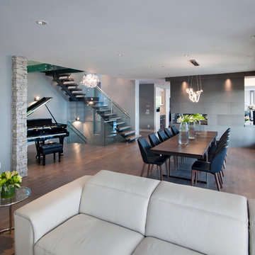 Open Concept Living & Dining Room