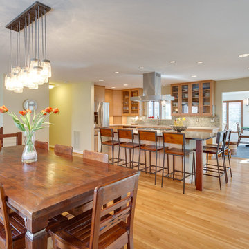 Open Flow from Dining Room to Kitchen to Sunroom