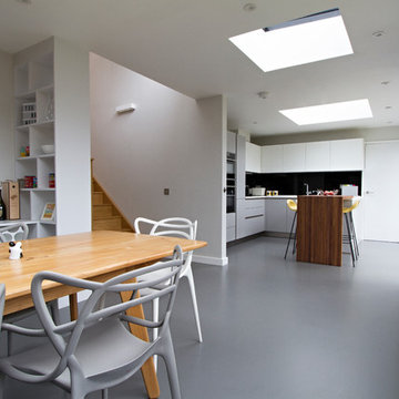 Open Plan Modern Kitchen Dining Room
