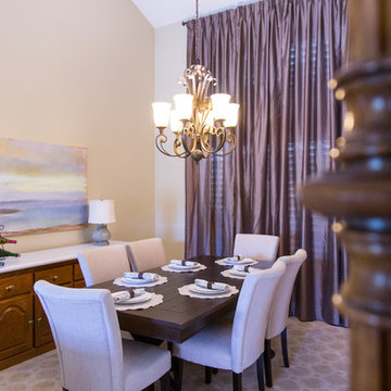 Orange Dining Room