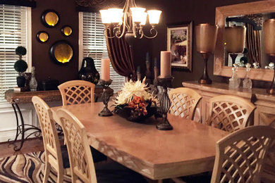 This is an example of a modern dining room in Cincinnati.