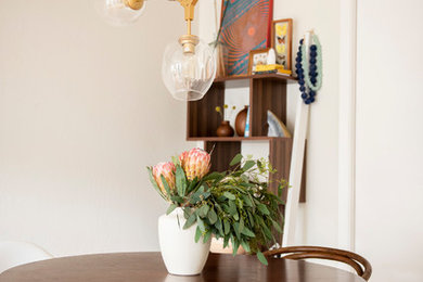 This is an example of a nautical dining room in San Francisco.