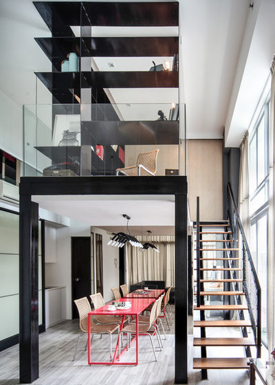 Contemporary Dining Room by DISTINCTidENTITY Pte Ltd