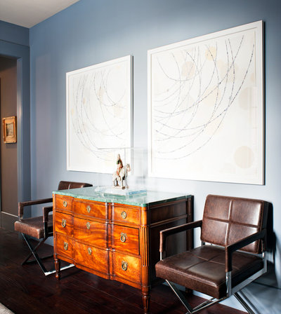 Transitional Dining Room by Ian Stallings