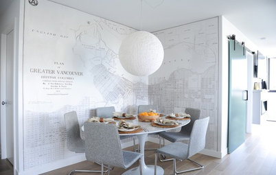 Houzz Tour: An Antique Map Is the Star of This Condo
