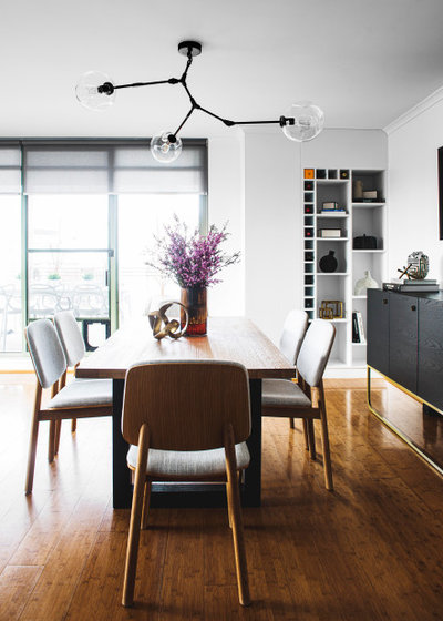 Eclectic Dining Room by STUDIO OSCAR LEA.