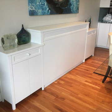 Painted White TV Lift Cabinet
