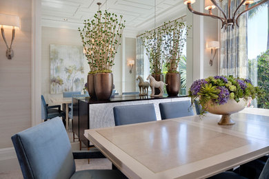 Inspiration for an enclosed dining room remodel in Miami