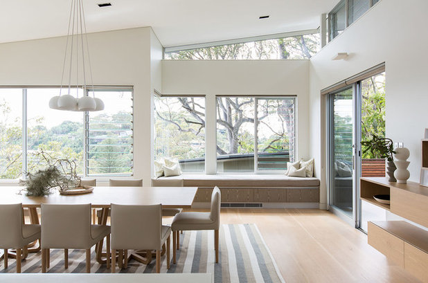 Coastal Dining Room by Designers In The City