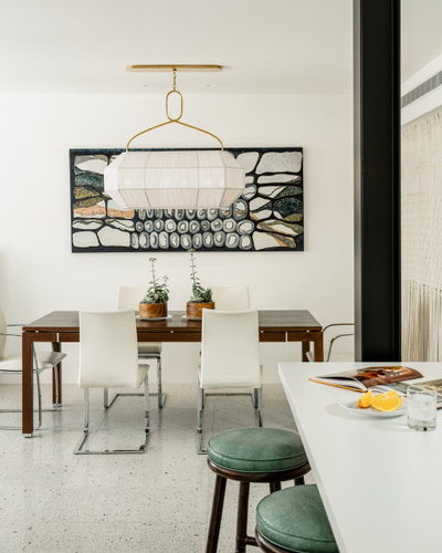 Midcentury Dining Room by Staci Munic Interiors