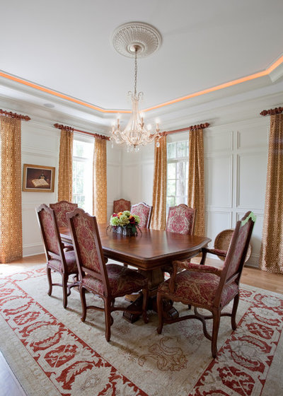 American Traditional Dining Room by Zimmerman Interiors