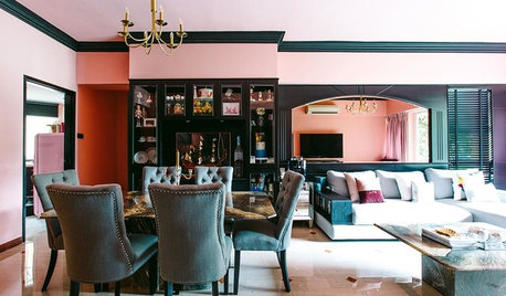 Houzz Tour: This Love Nest Goes Bold With A Classical Pink Theme