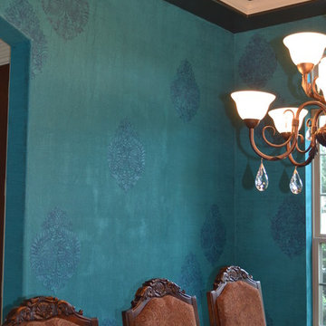 Peacock Linen - Dining Room Walls