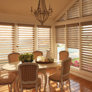 Pirouette® window shadings with Specialty Shapes