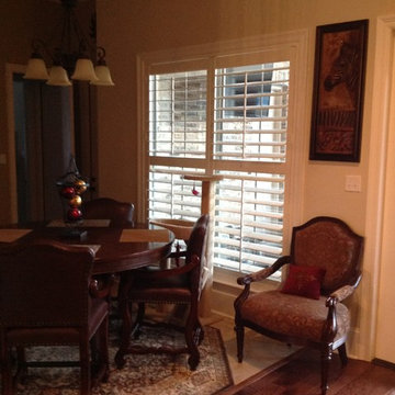 Plantation Shutters Traditional Dining room