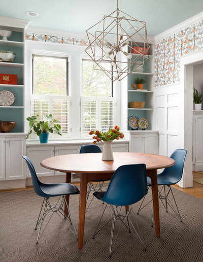 Midcentury Dining Room by Manlove and Company Interiors