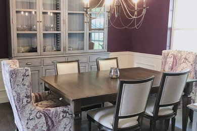 Example of a transitional dining room design in Philadelphia
