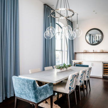 Plush Upholstered Dining Room