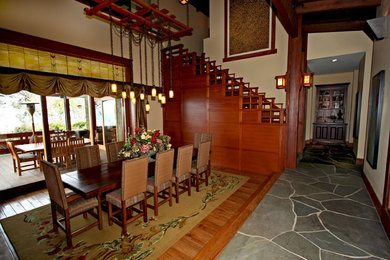 Elegant dining room photo in San Diego