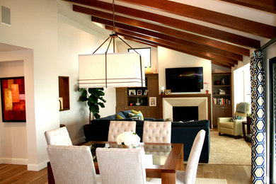 Inspiration for a timeless dining room remodel in San Diego