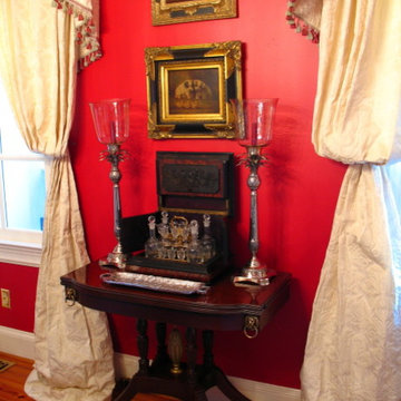 Portable Antique Bar in the Dining Room