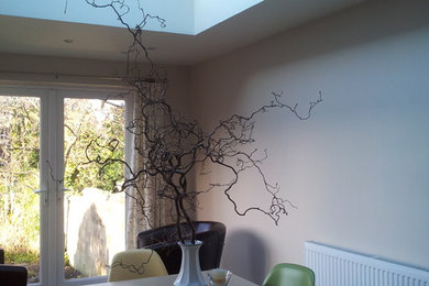 Inspiration for a contemporary dining room in Cheshire.