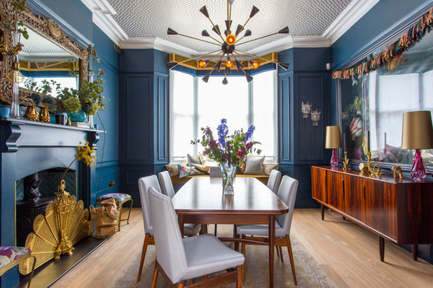 Eclectic Dining Room by Shilton Photography
