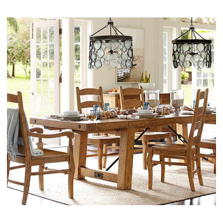 Pottery barn pine dining table deals