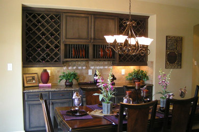Trendy dining room photo in Austin