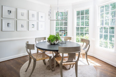 Example of a transitional dining room design in Atlanta