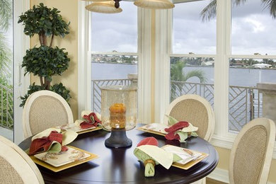 Inspiration for a tropical dining room remodel in Miami