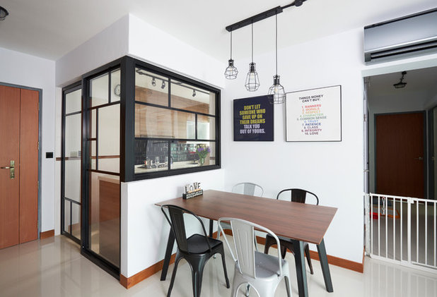 Industrial Dining Room by WT+A Pte Ltd